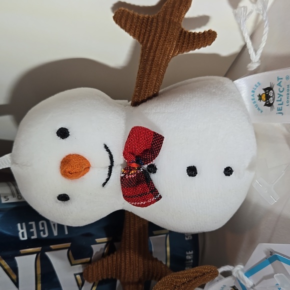 RETIRED NWT Jellycat Amuseables Set of Four Snowman Ornaments - Picture 3 of 13